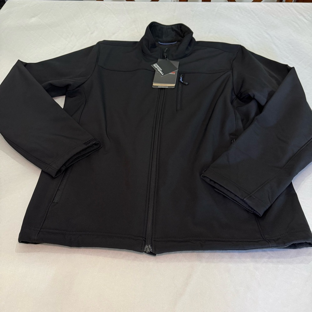 Hawke & Co Men's Black Performance Jacket Fleece Lined M